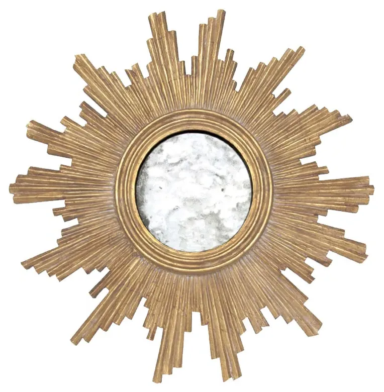 Versailles Round Sun Wall Mirror - Gold image
