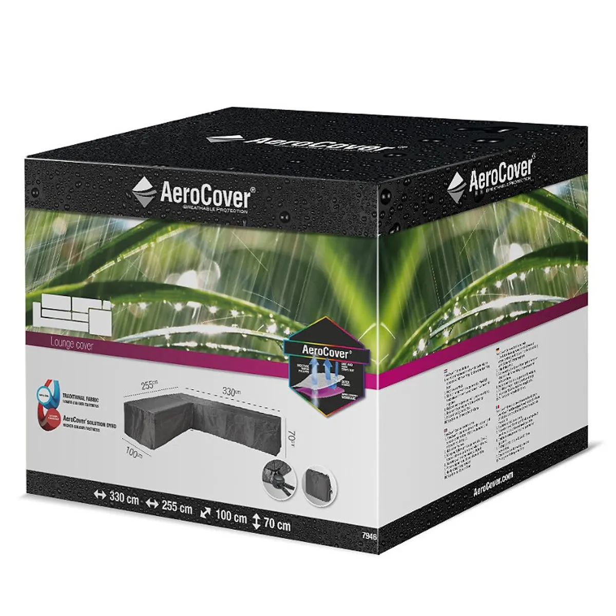 Aerocover Right Hand L-Shape Lounge Set Cover - Grey product