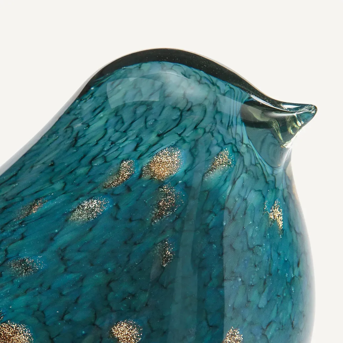 Abby Decorative Glass Bird - Blue alternate view