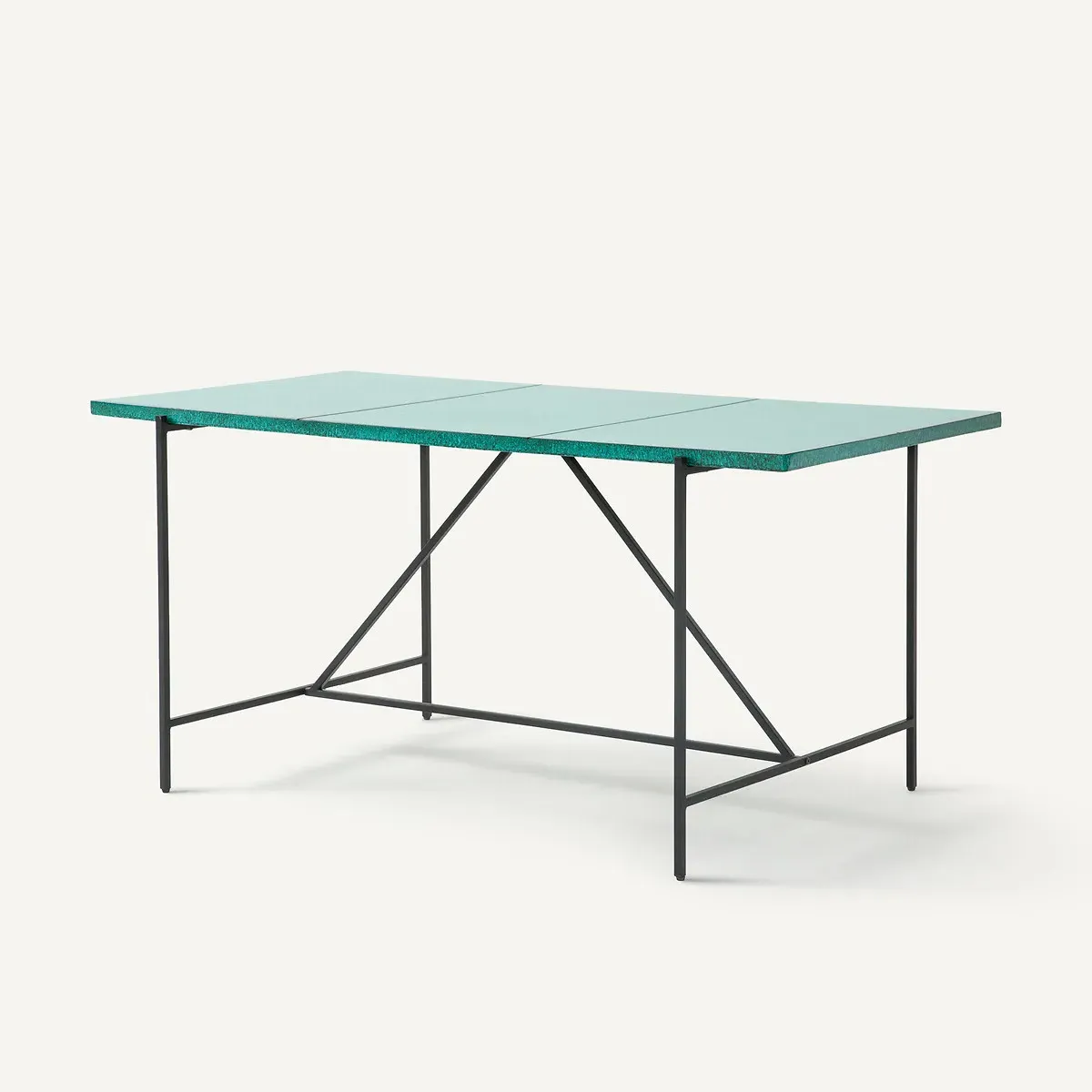 Aelio Garden Dining Table - Teal Green, Polystone product
