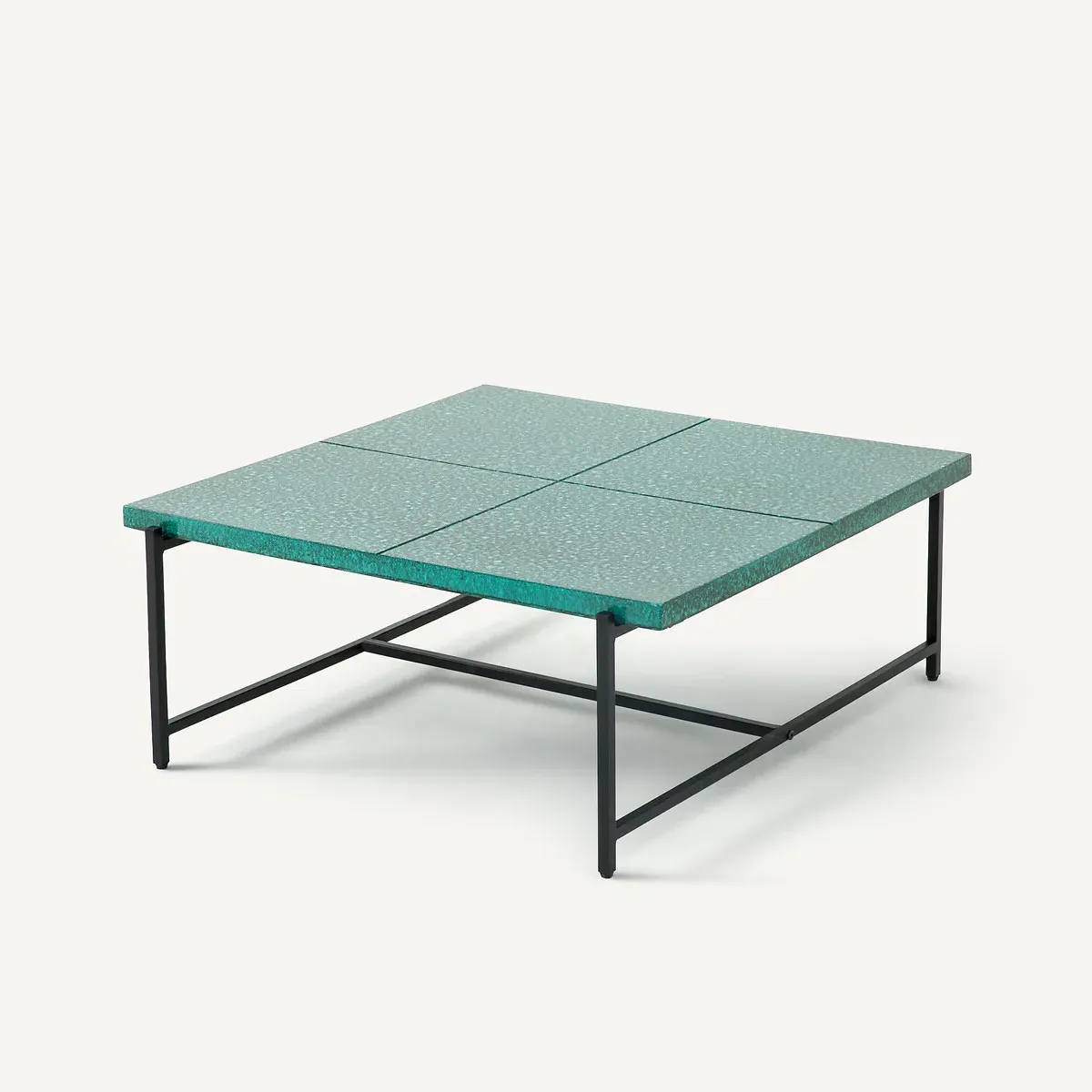 Aelio Outdoor Coffee Table - Teal Green, Polystone product