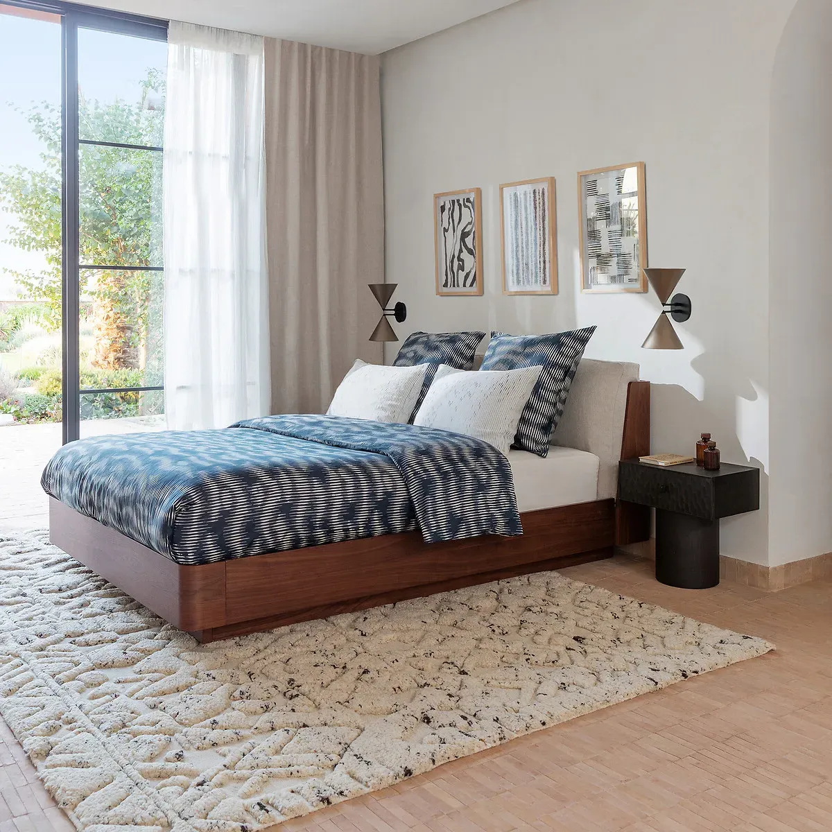 Agnix Berber-Inspired Hand Knotted Rug - Ecru Marl, Wool alternate view