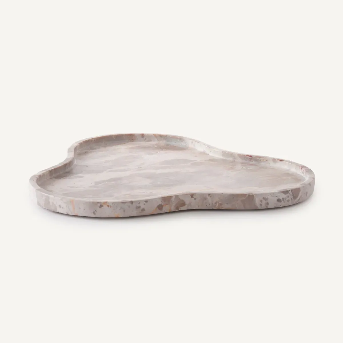 Aisi Round Trinket Bowl - Grey, Marble alternate view