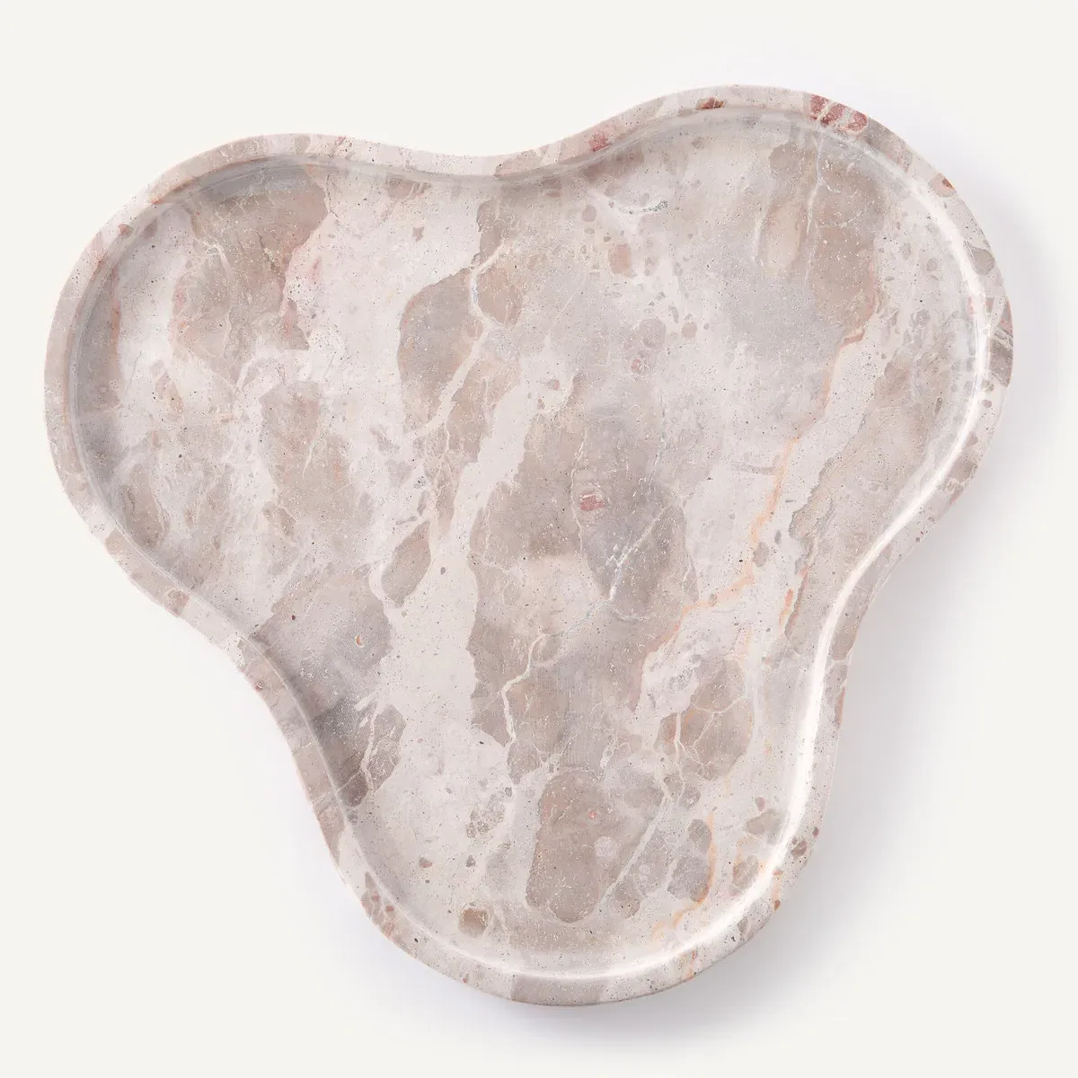 Aisi Round Trinket Bowl - Grey, Marble product