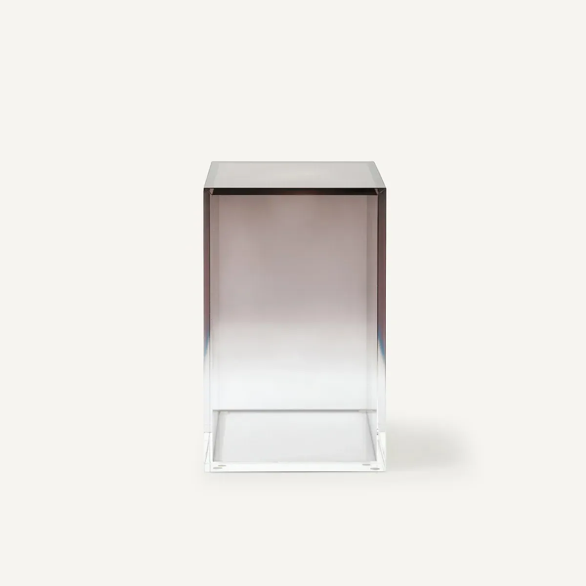 Akrili Gradient Acrylic End Table - Smoked Grey alternate view