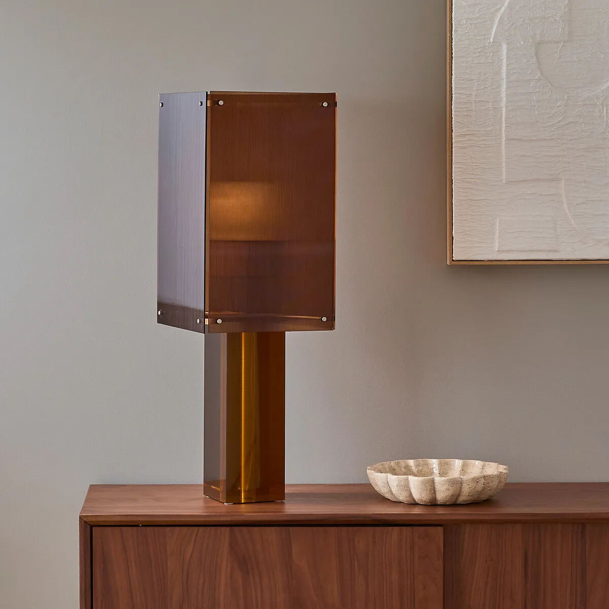Akrilona Acrylic Lamp - Amber Brown product