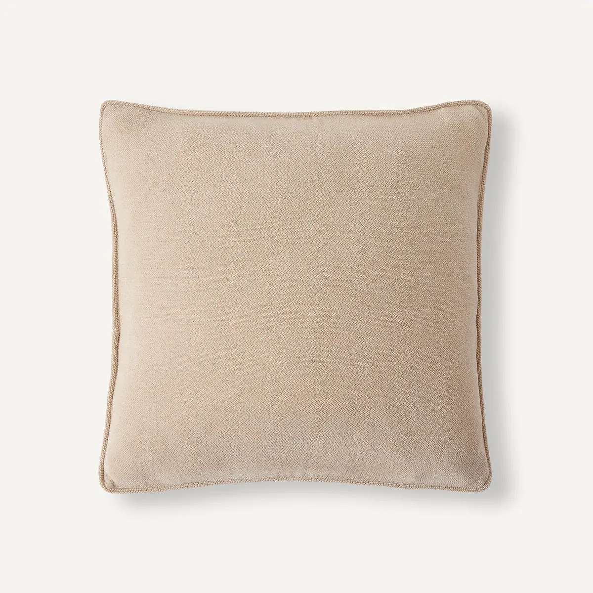 Albon Cushion Cover - Ivory, Chenille Velour product