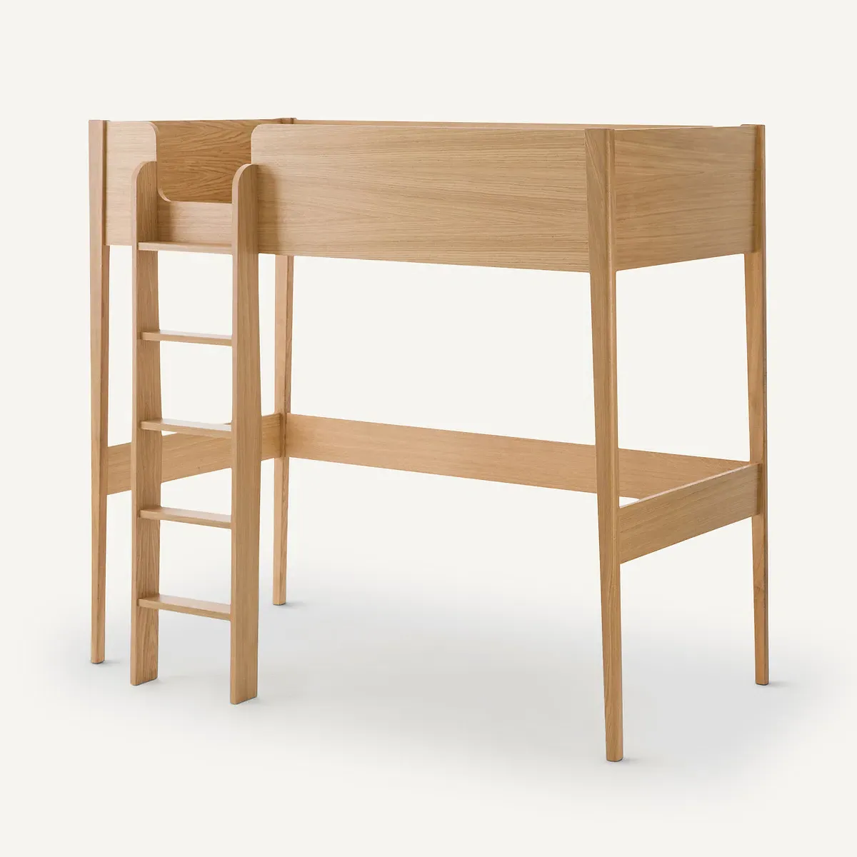 Alceste Single Mezzanine Bed - Natural Oak, Oak Veneer product
