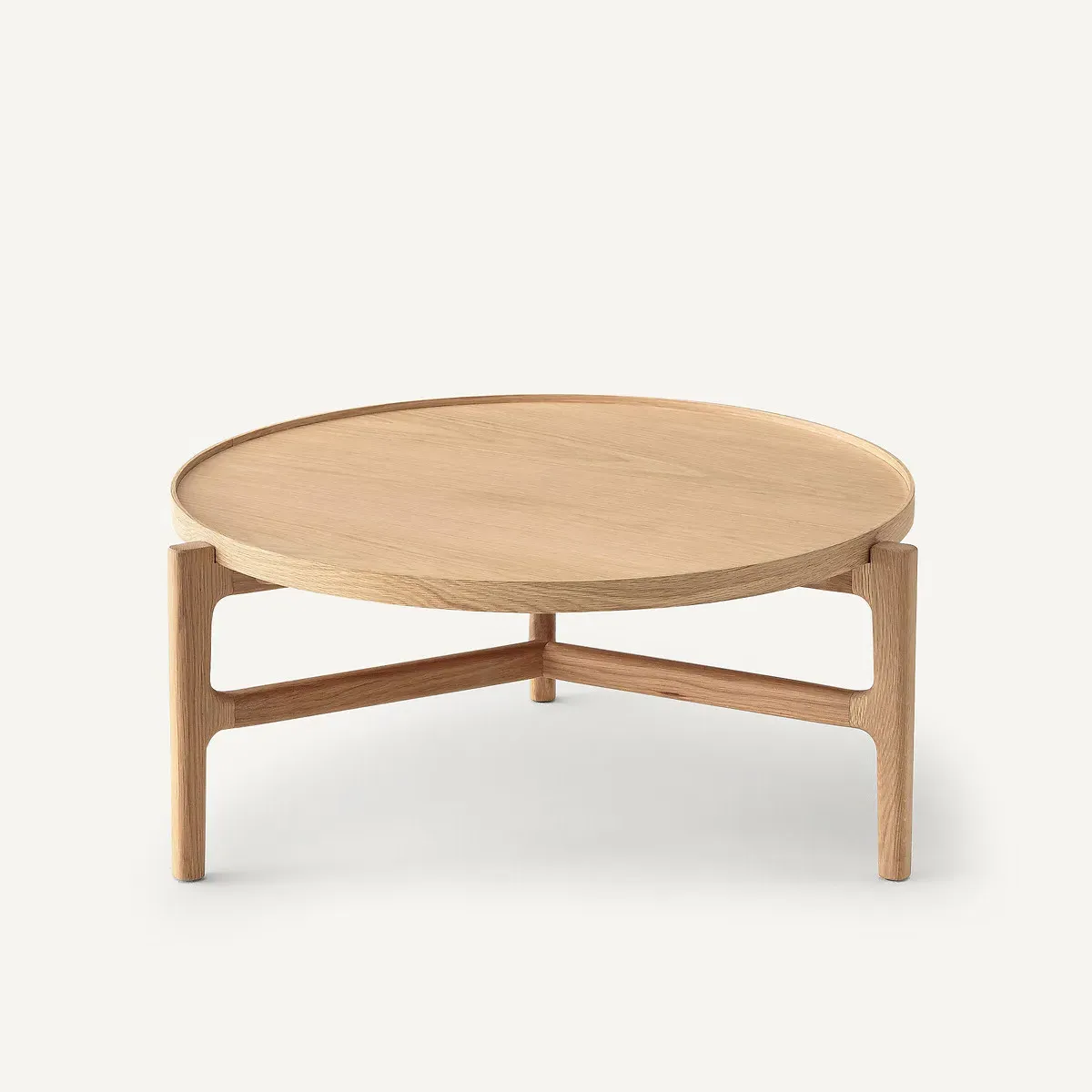 Alyasa Round Coffee Table - Natural Oak, Oak Veneer product