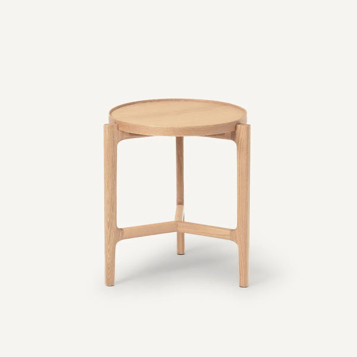Alyasa Round Side Table - Natural Oak product