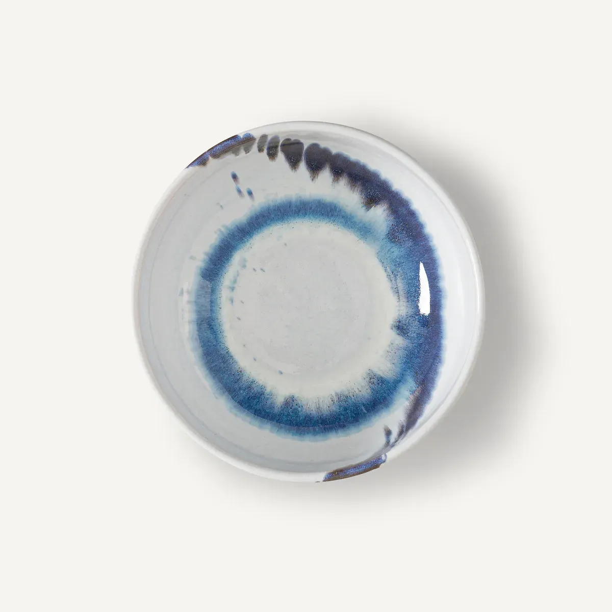 Amadora Set of 4 Glazed Stoneware Bowls - Blue, Brown product