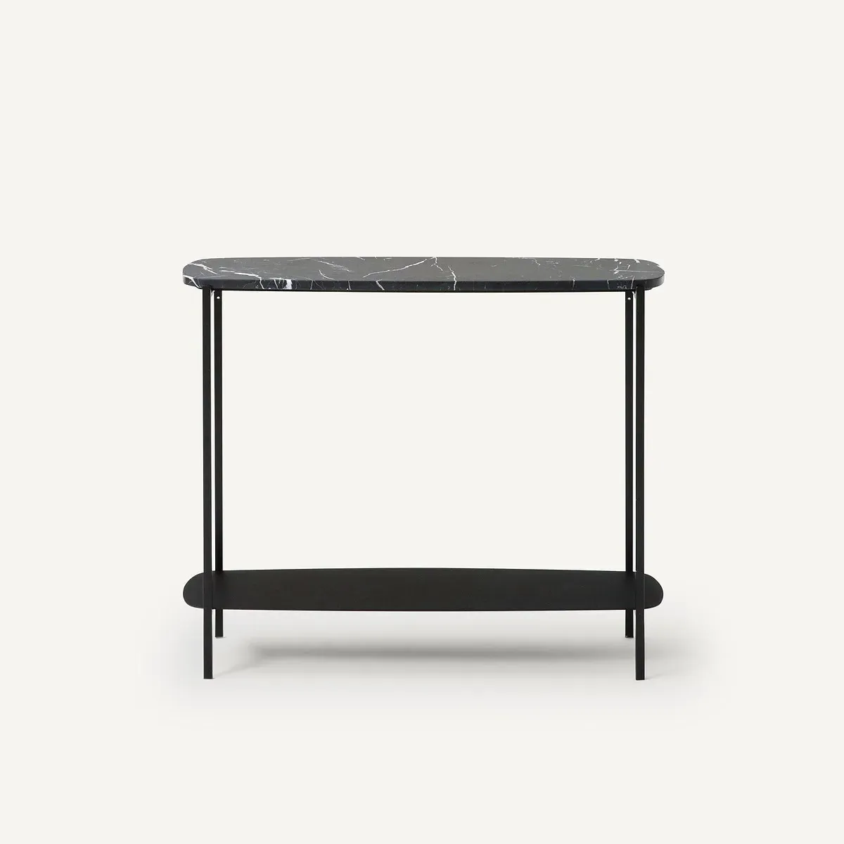 Arambol Marble & Metal Console Table - Black product