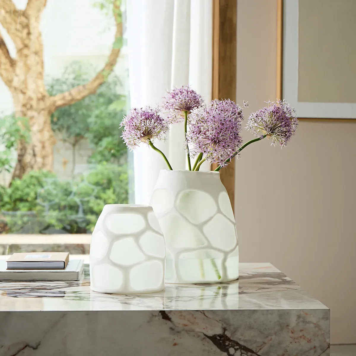 Arca H20cm Glass Vase - White, Frosted Glass alternate view