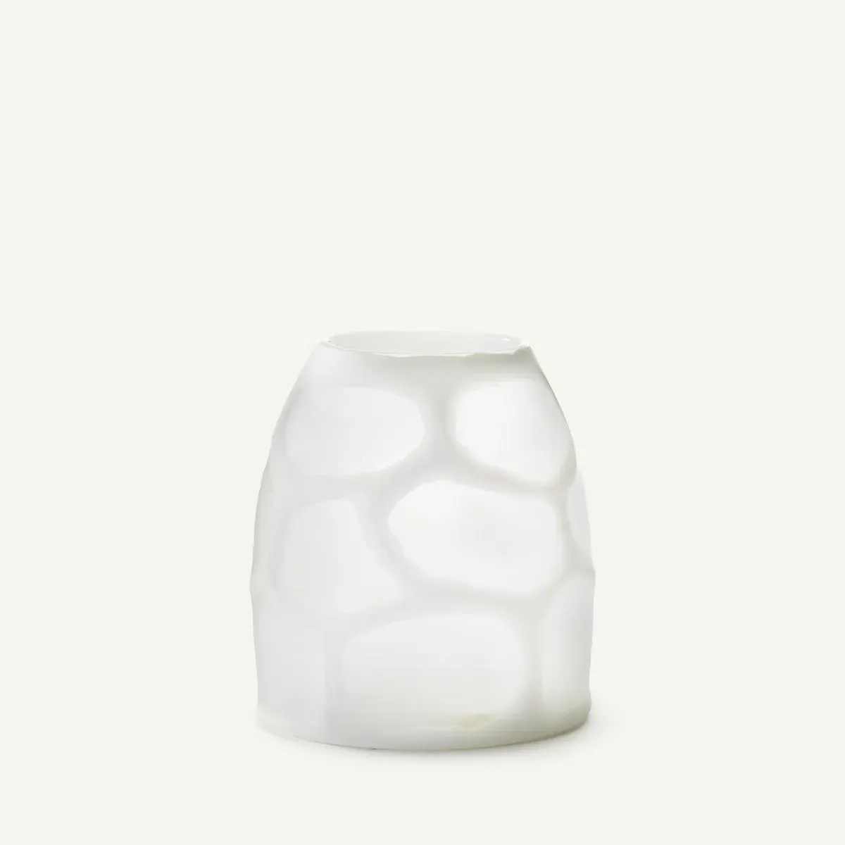Arca H20cm Glass Vase - White, Frosted Glass product
