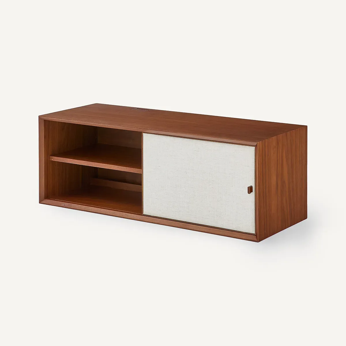 Archivita XL Vinyl Storage Unit - Walnut, Fabric alternate view
