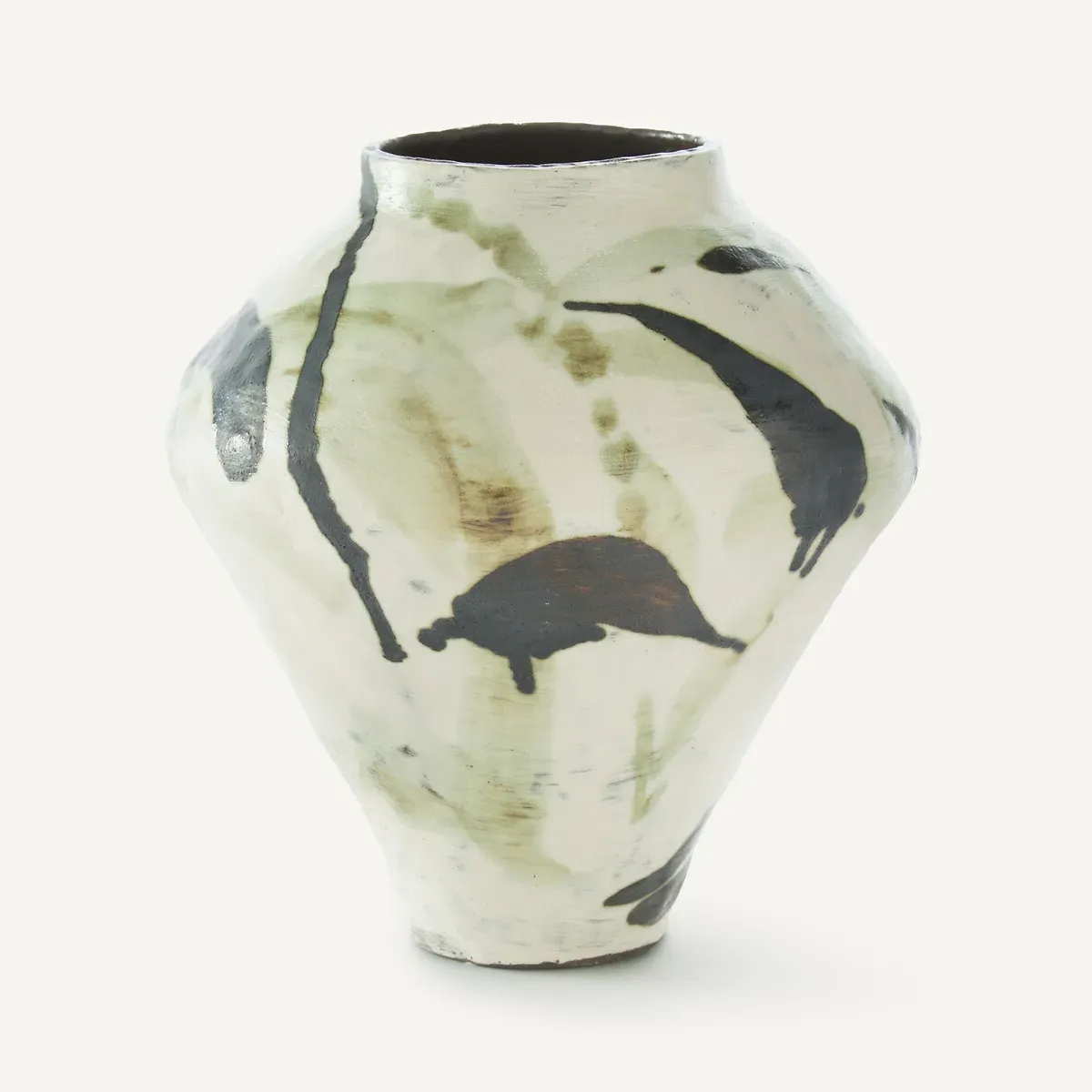 Artelo Mottled Ceramic Vase - Chalk product