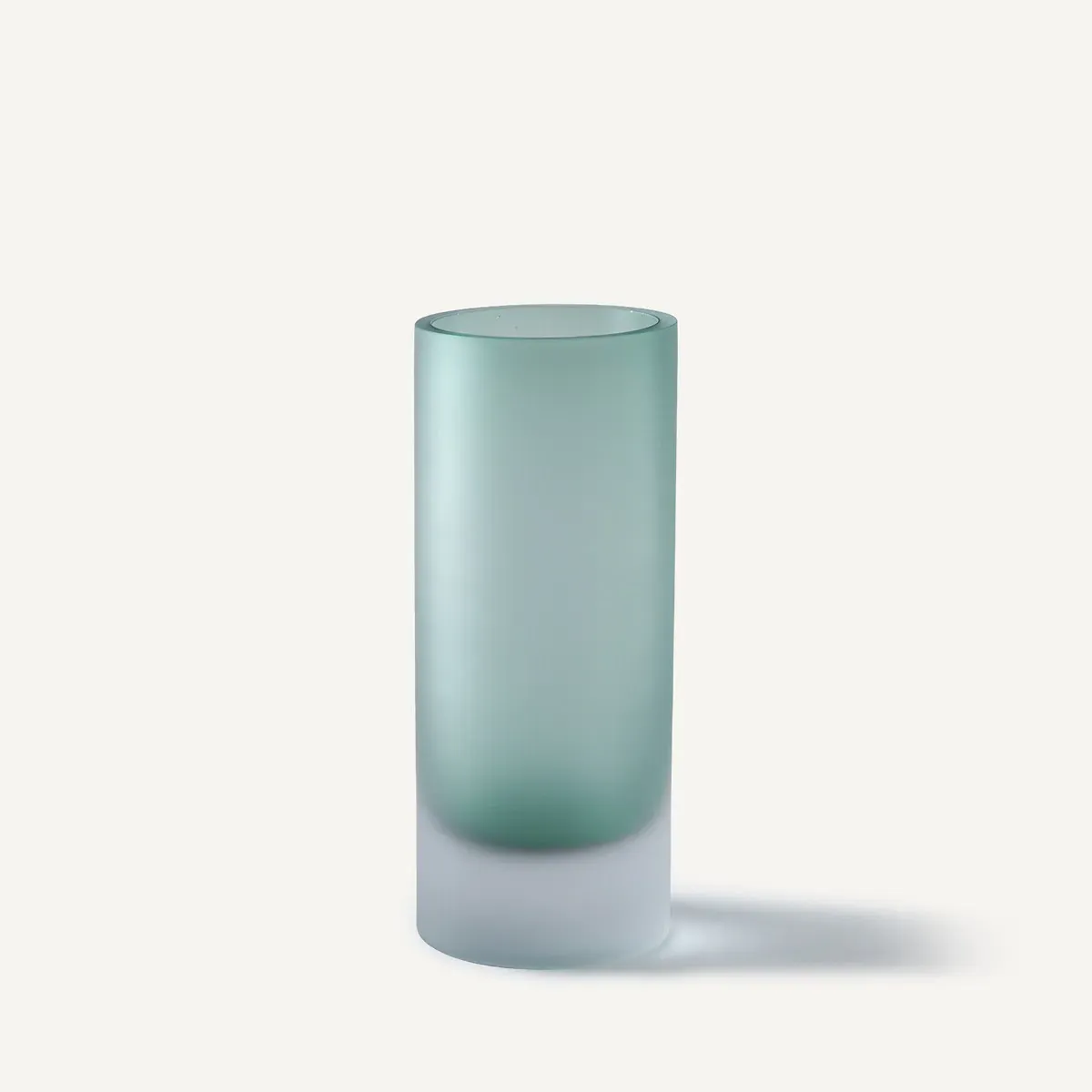 Audran Frosted Blown Glass Vase - White Sage product