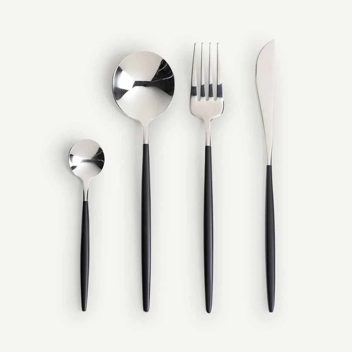 Barbule 16-Piece Cutlery Set - Black, Stainless Steel product