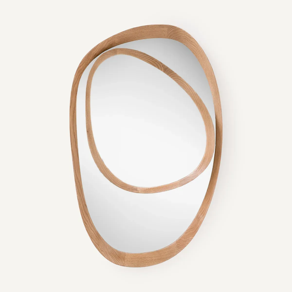 Belize Asymmetric Mirror - Natural, Oak product