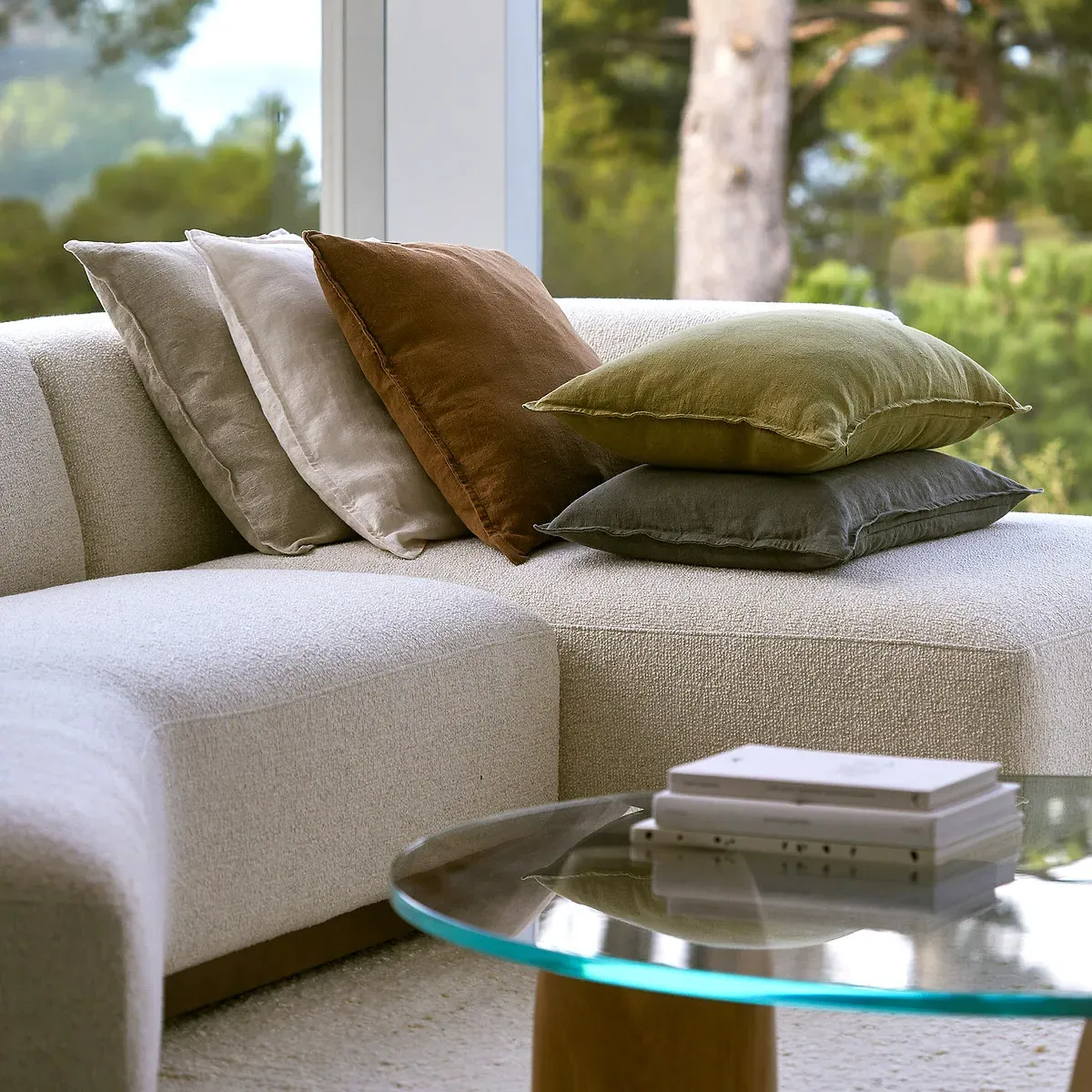 Boreo Cushion Cover - Natural, Thick Linen product