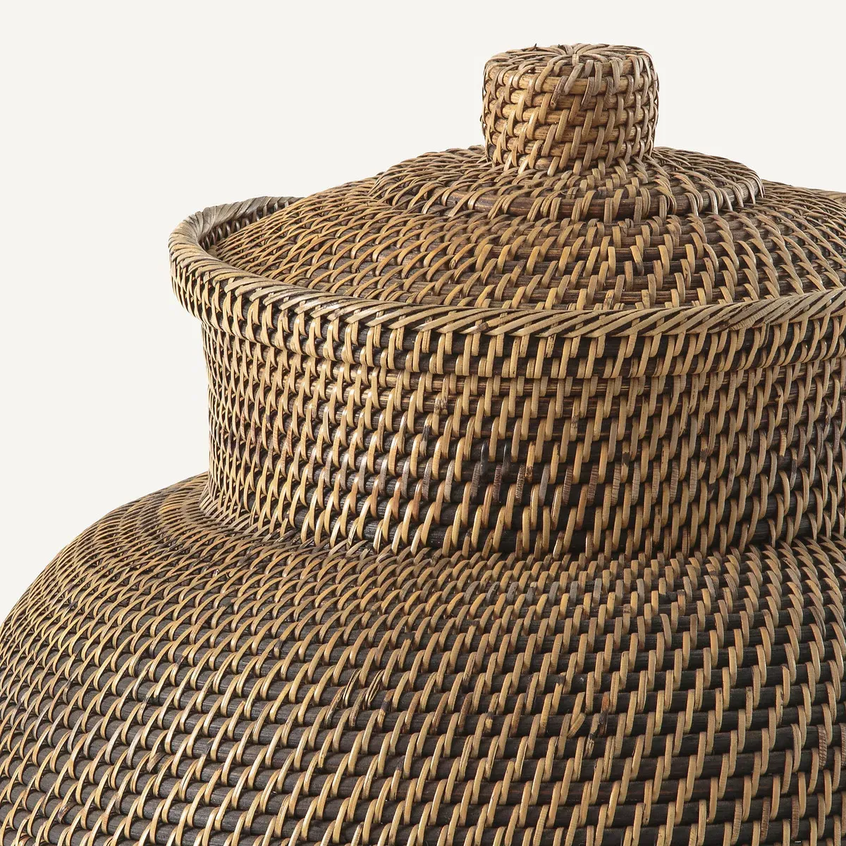 Brazil Tall Woven Basket - Natural, Rattan & Bamboo alternate view