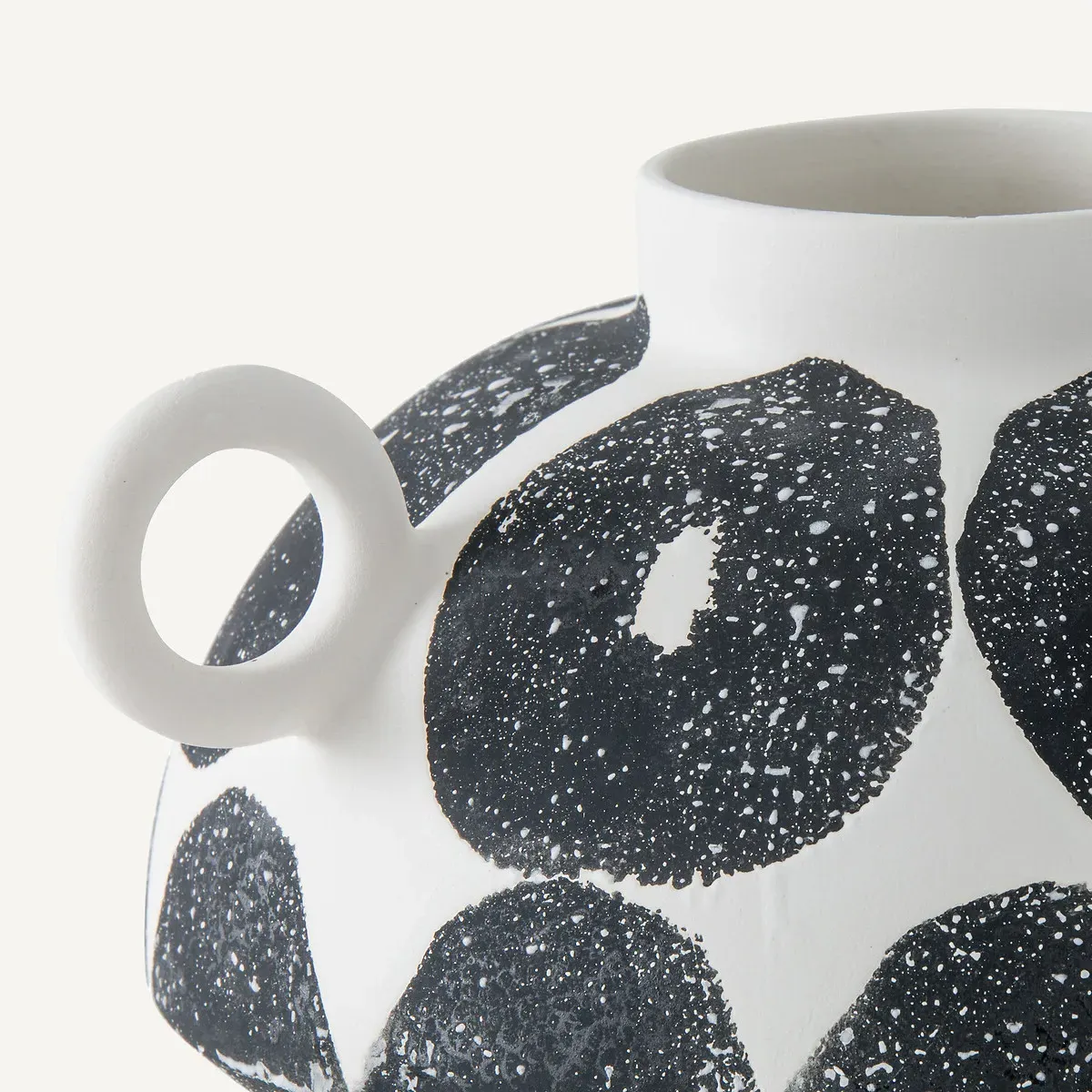 Breto Spotted Ceramic Vase - Matte alternate view