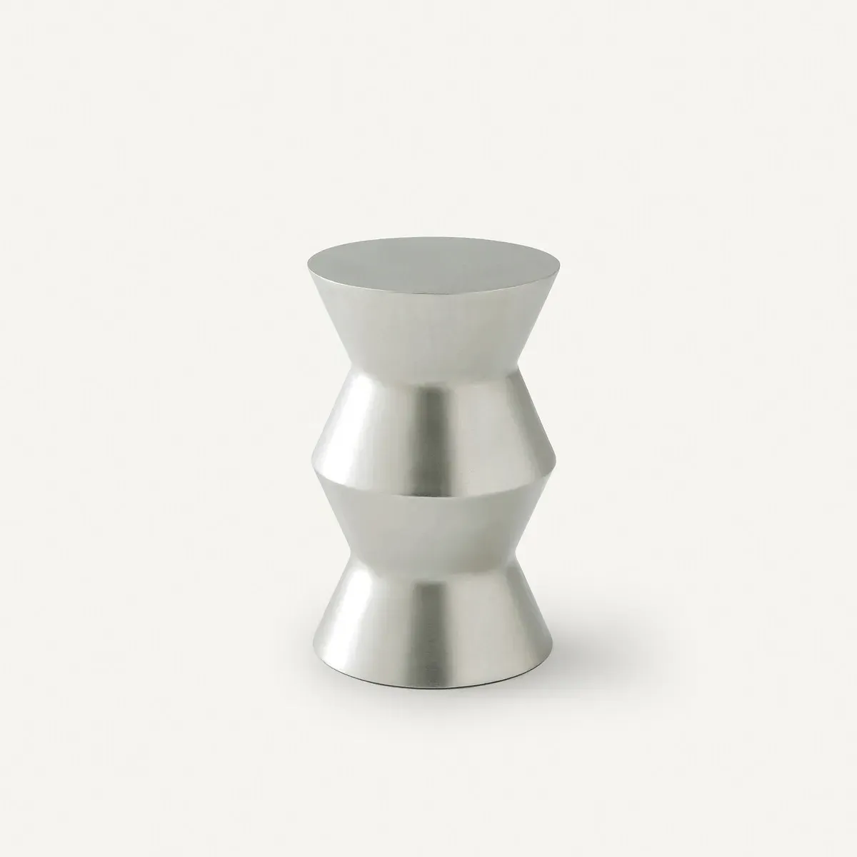 Calendes Round Side Table - Polished Aluminium product
