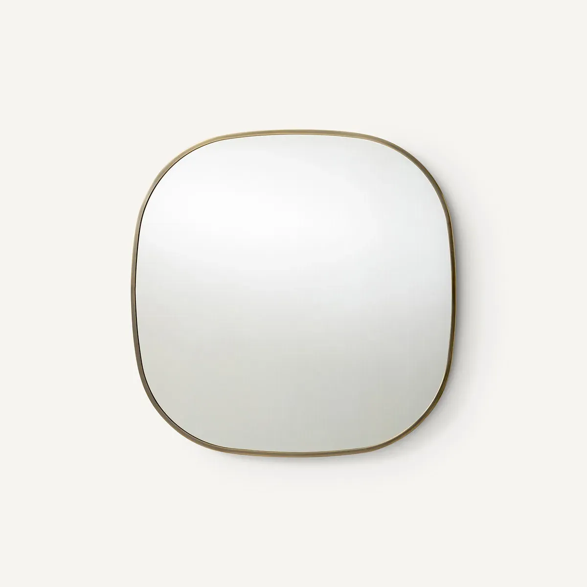 Caligone Organic Shaped Mirror - Aged Brass, Metal product