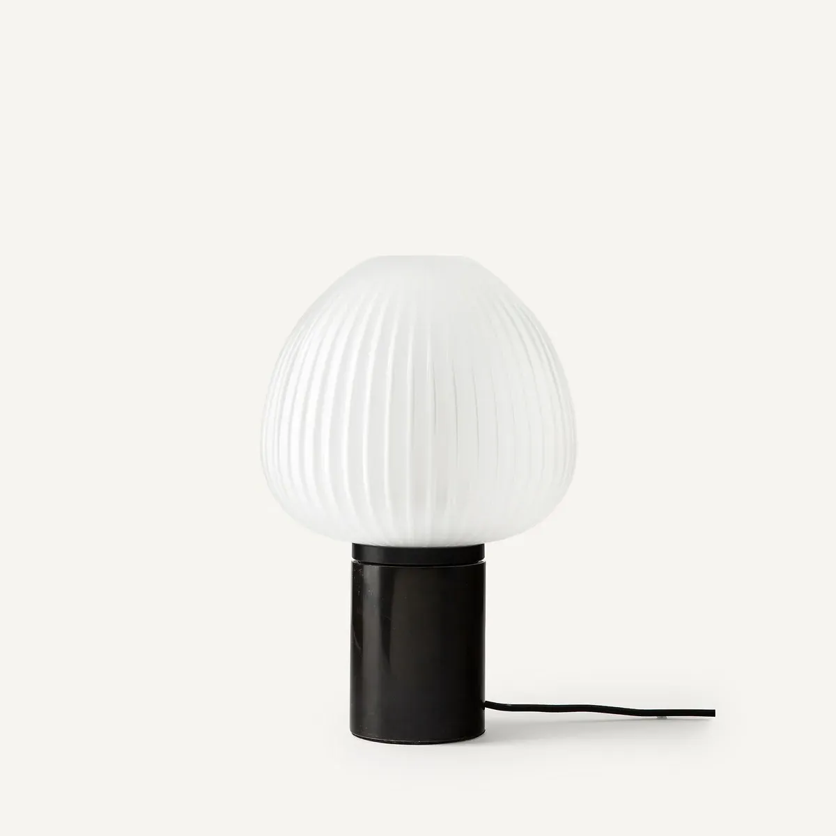 Chanya Frosted Glass Table Lamp - Black Marble product