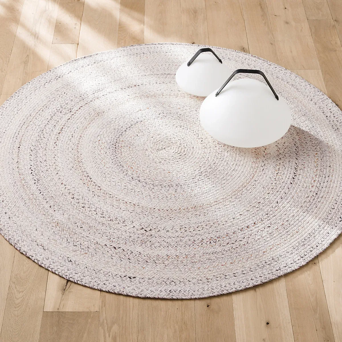 Chini Round Indoor/Outdoor Rug - Ecru, Recycled Polyester product