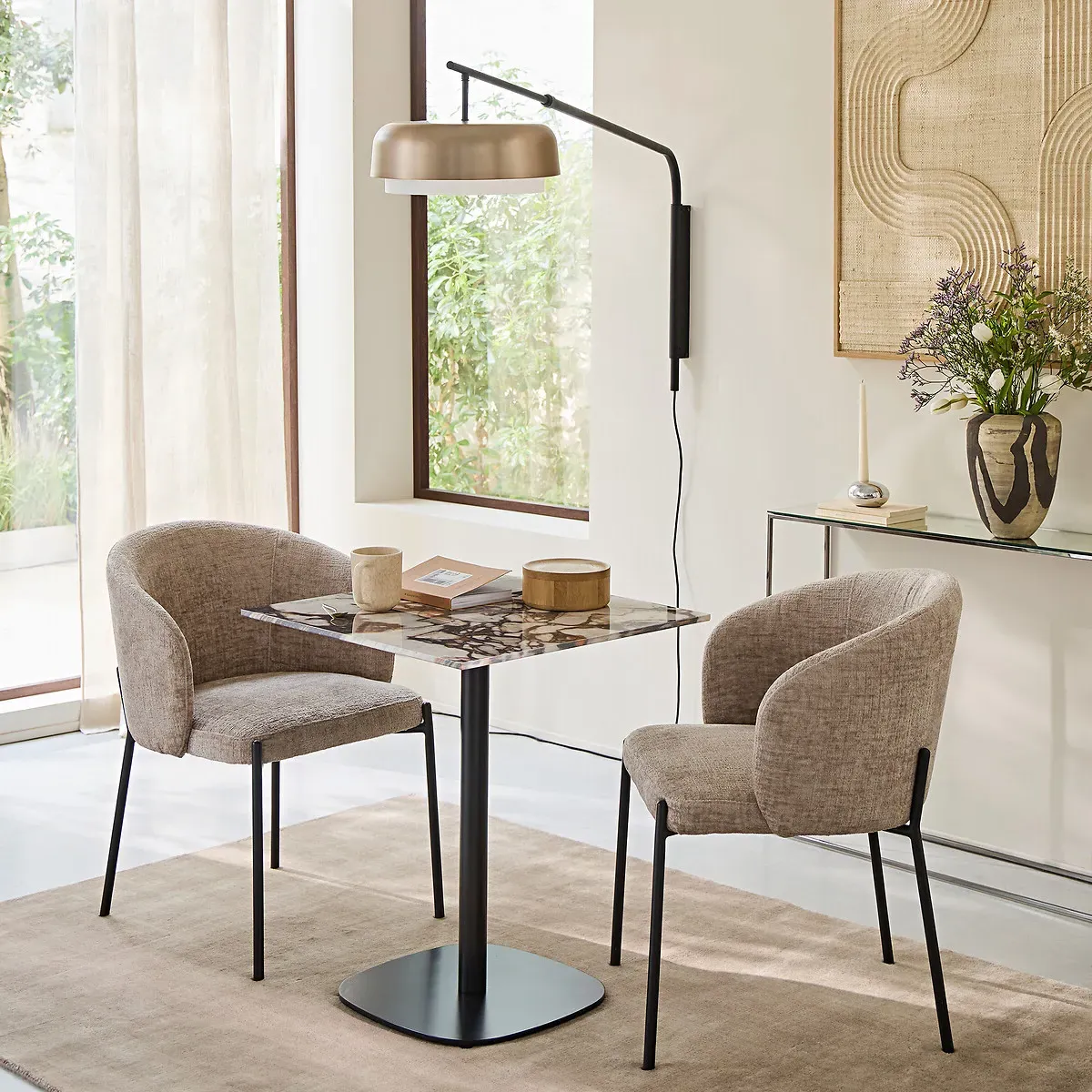 Clepsos Offset Wall Light - Mocha, Metal alternate view