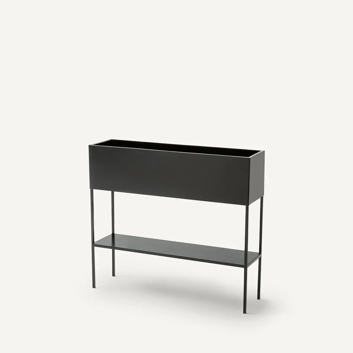 Consuela Iron Planter Console Table - Matt Black product