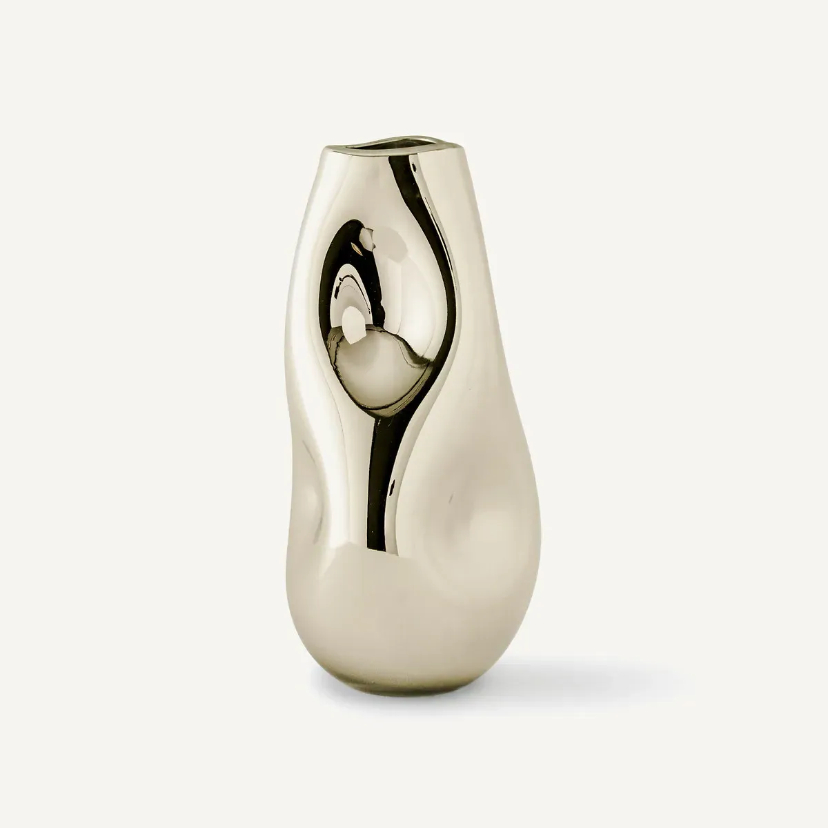 Cozi Hand-Blown Glass Vase - Gold, Glass alternate view