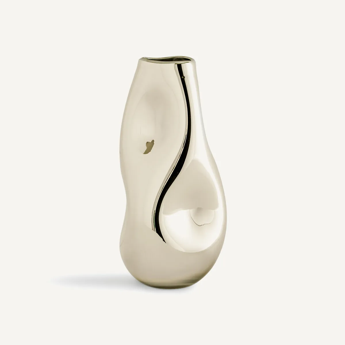 Cozi Hand-Blown Glass Vase - Gold, Glass product