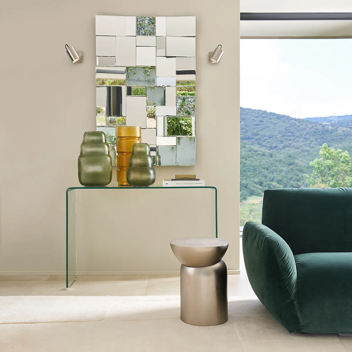 Cristalline Console Table - Transparent, Tempered Glass alternate view