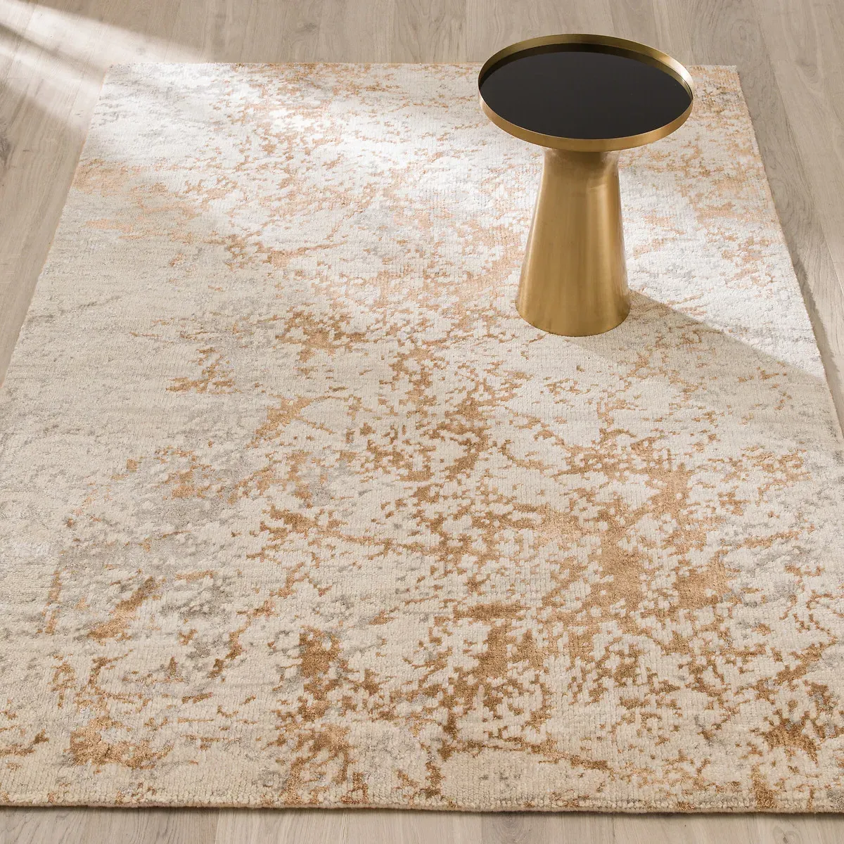 Cryosol Hand-Knotted Rug - Grey, Wool and Lyocell product