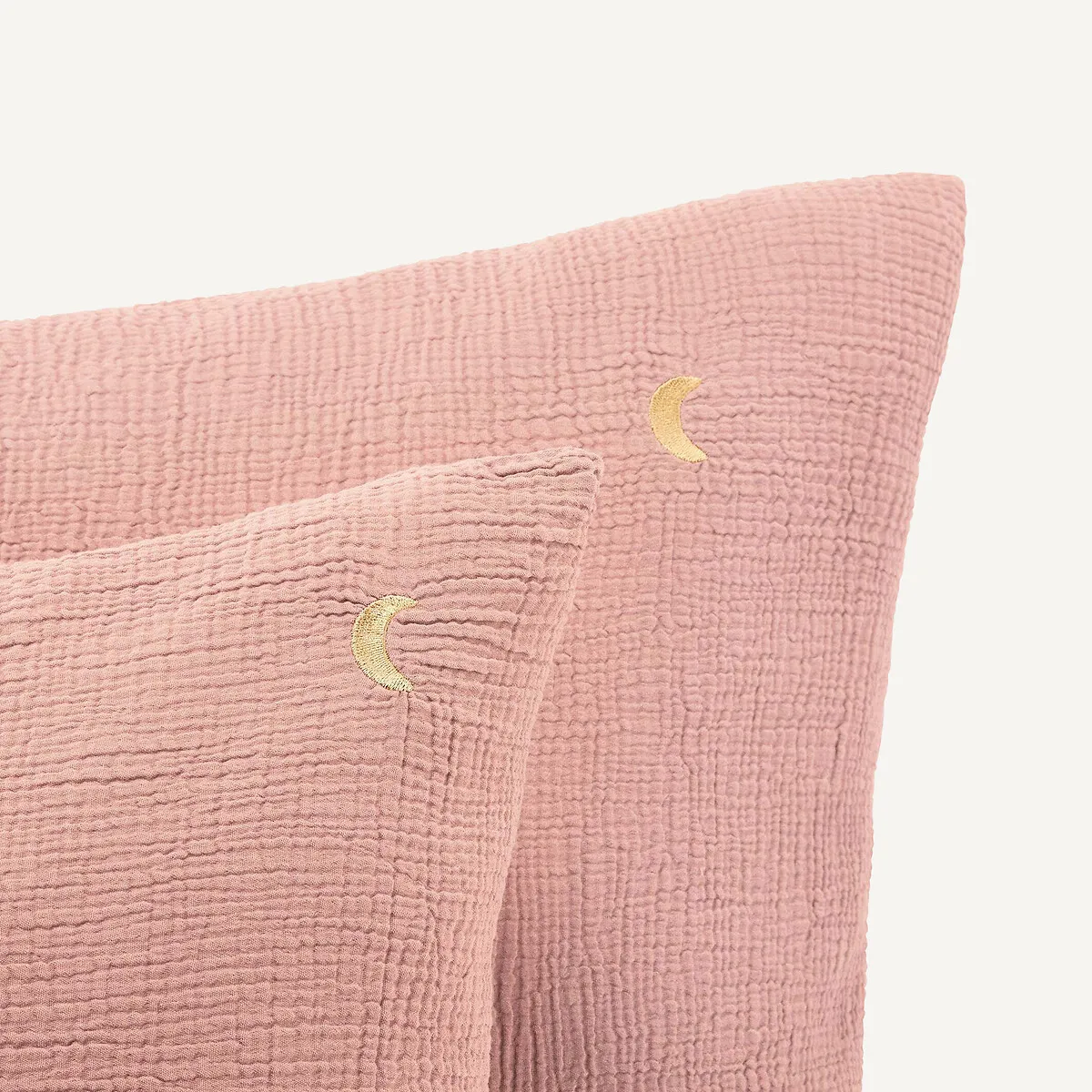 Cuddly Organic Cotton Muslin Pillowcase - Sandy Pink alternate view