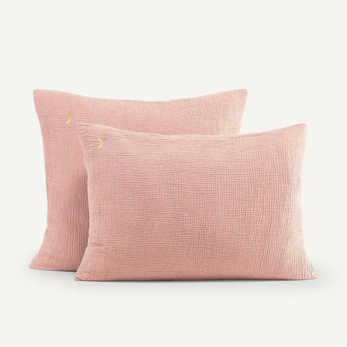 Cuddly Organic Cotton Muslin Pillowcase - Sandy Pink product