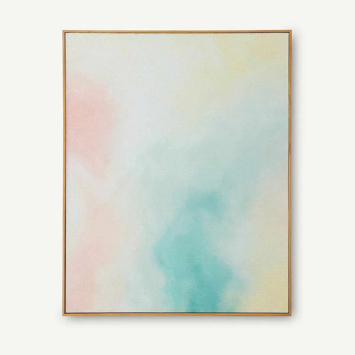Dawn Hand-Painted Pastel Canvas Wall Art - Multi-Coloured, Linen product