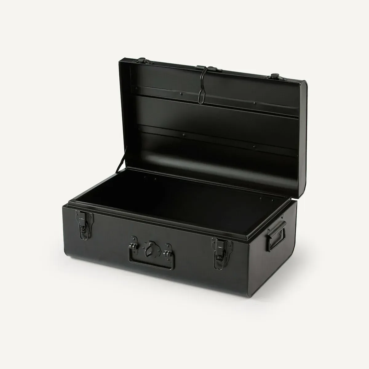 Denise Metal Storage Trunk - Black, Galvanised Iron alternate view
