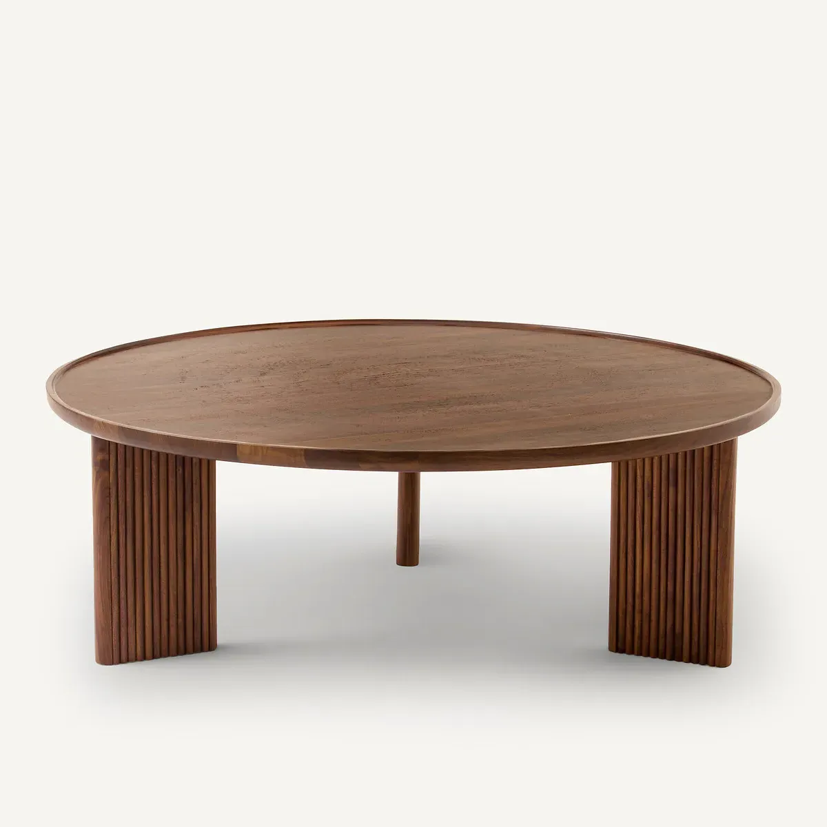Diagil Round Coffee Table - Walnut, Solid Wood product