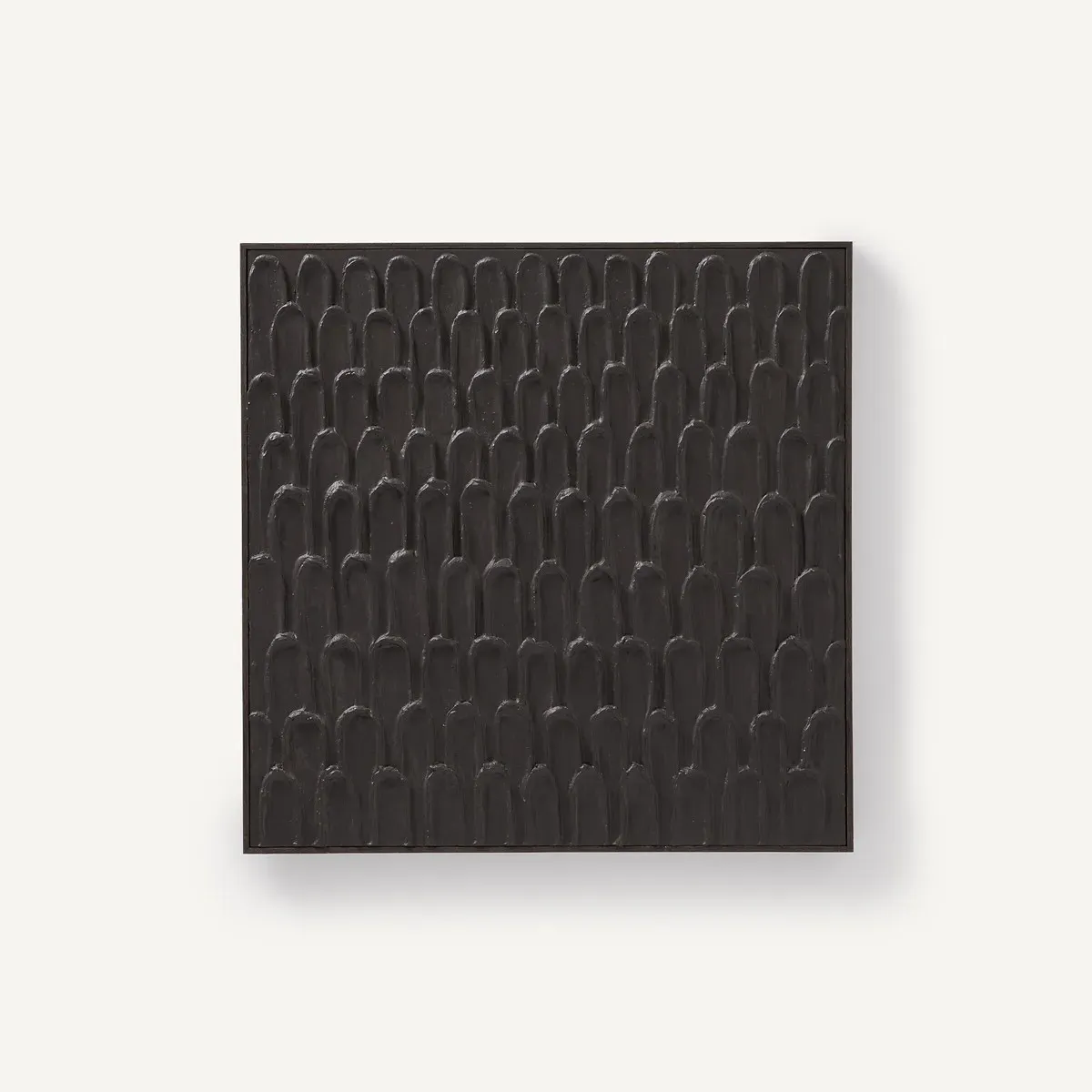 Dogo Hand-Painted Relief Canvas - Brown, Linen Cotton product