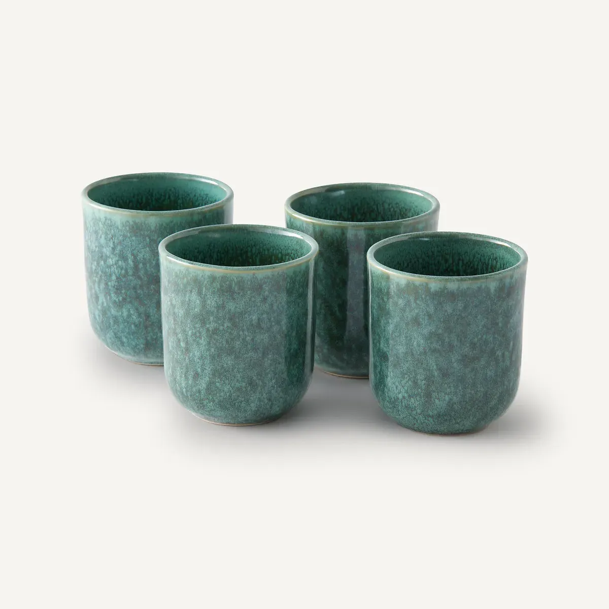 Dorna Set of 4 Handleless Cups - Turquoise, Stoneware product