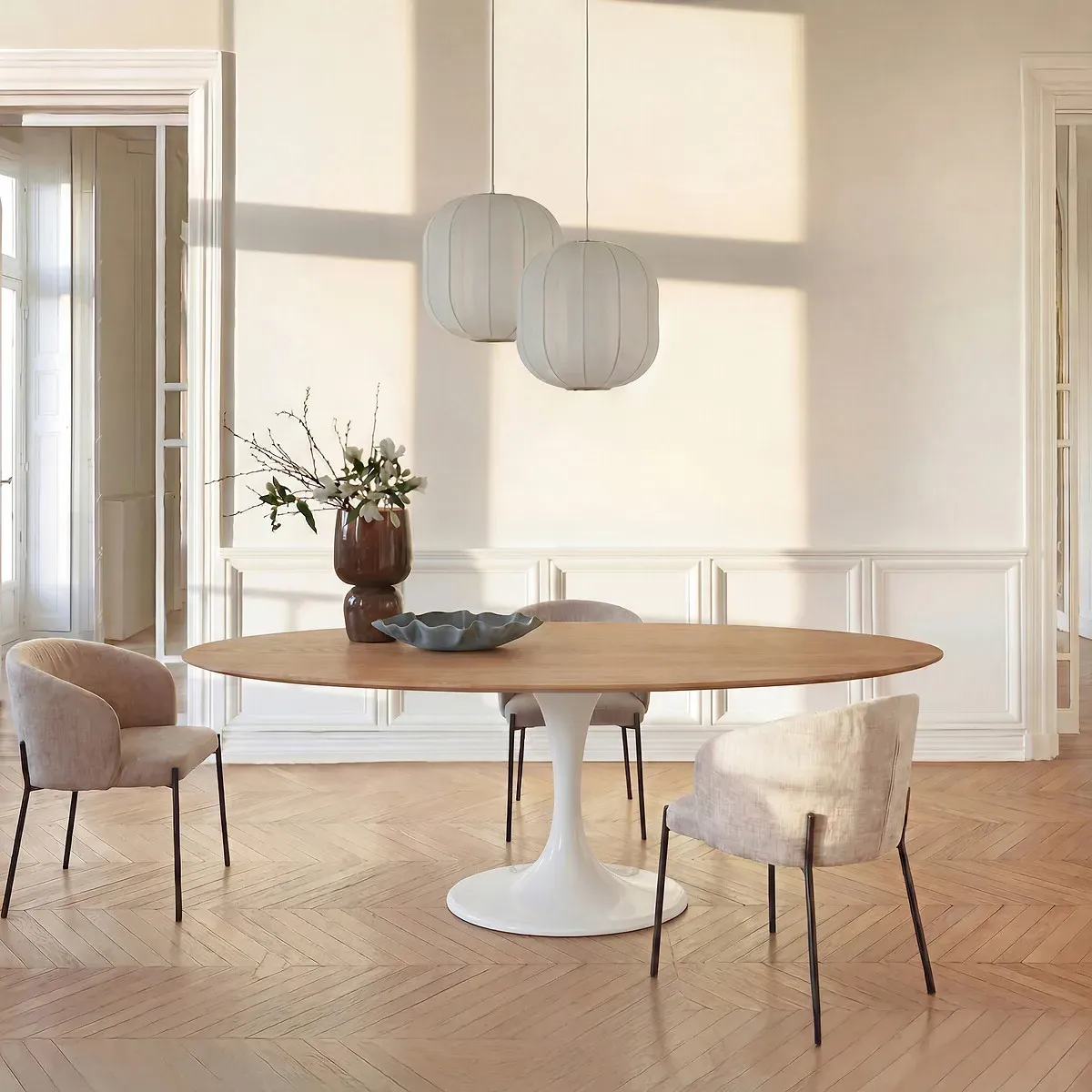 Elipso Ellipse Dining Table Top L170cm - Natural Oak, Solid Oak alternate view