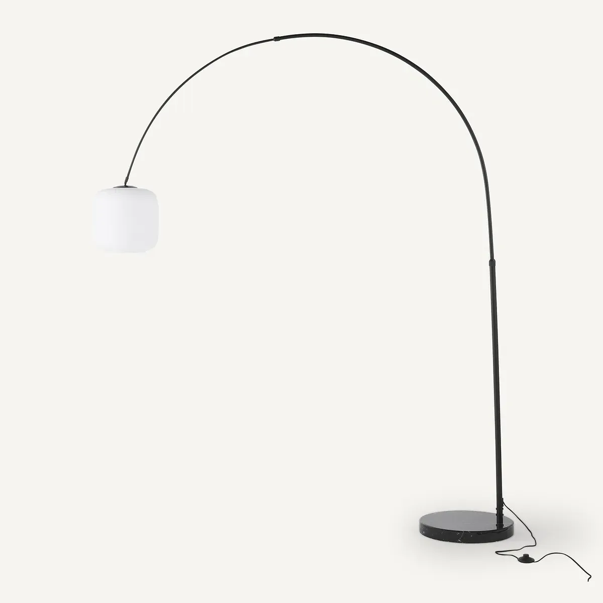 Elita Arch Floor Lamp - Amber Marble, Opaline Glass alternate view