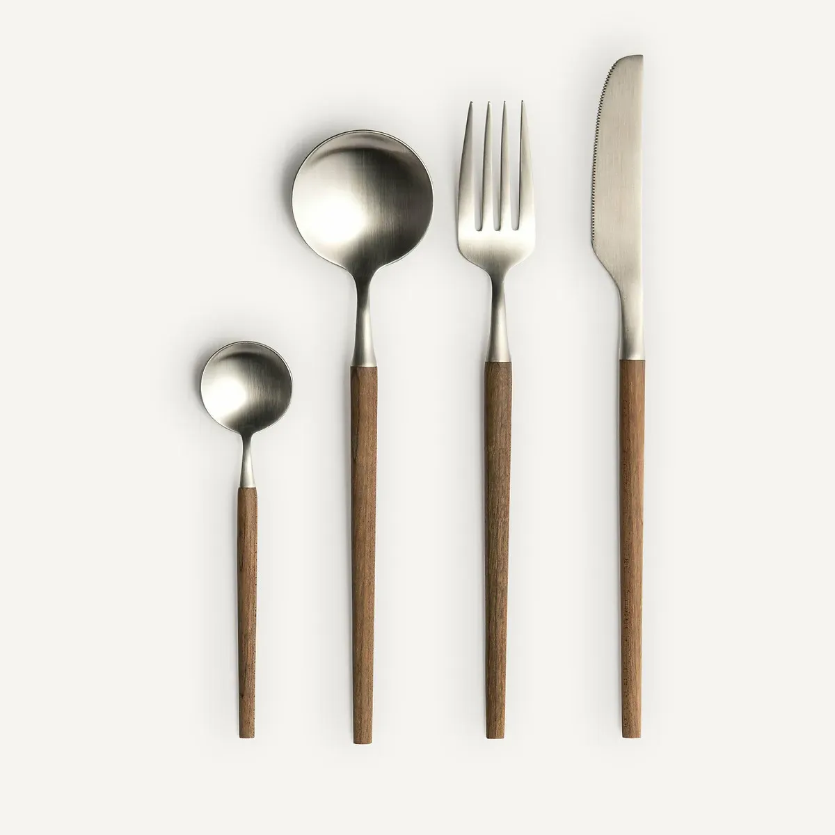 Emako 16-Piece Cutlery Set - Walnut, Stainless Steel product