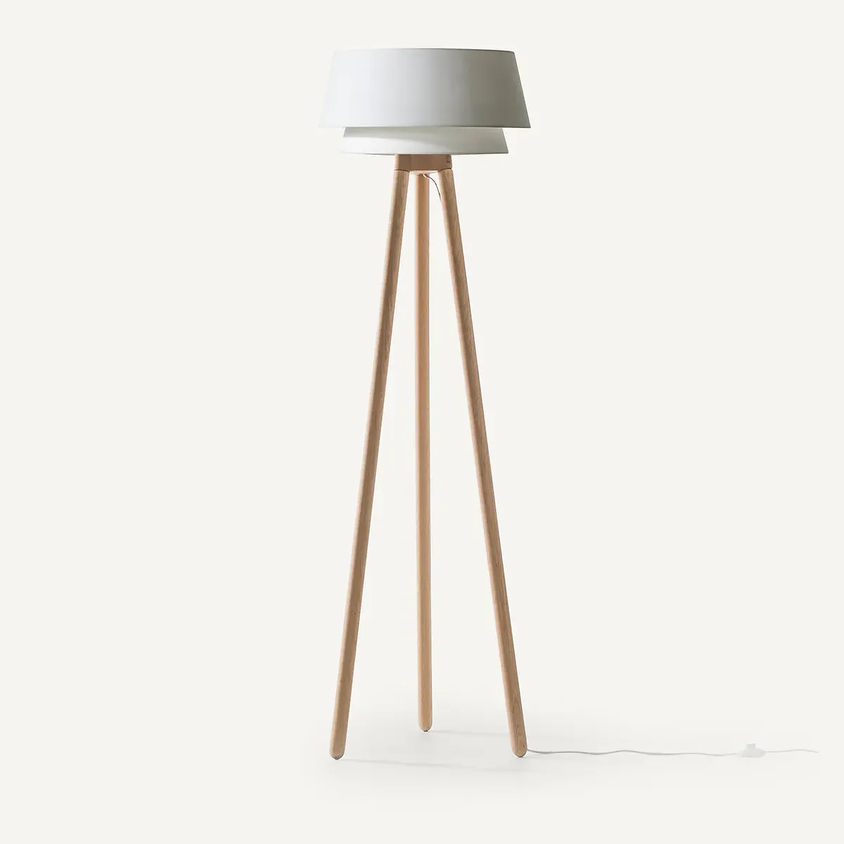 Epilogon Double Cylinder Lampshade - White, Cotton alternate view
