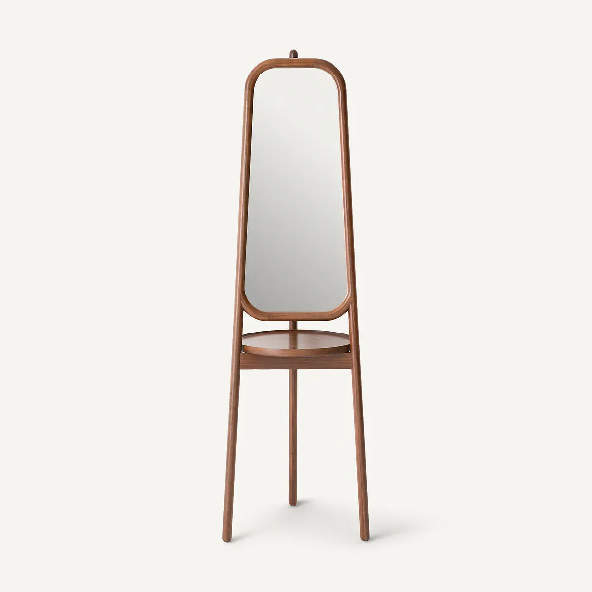 Ercus Mirror with Shelf on Stand - Walnut product