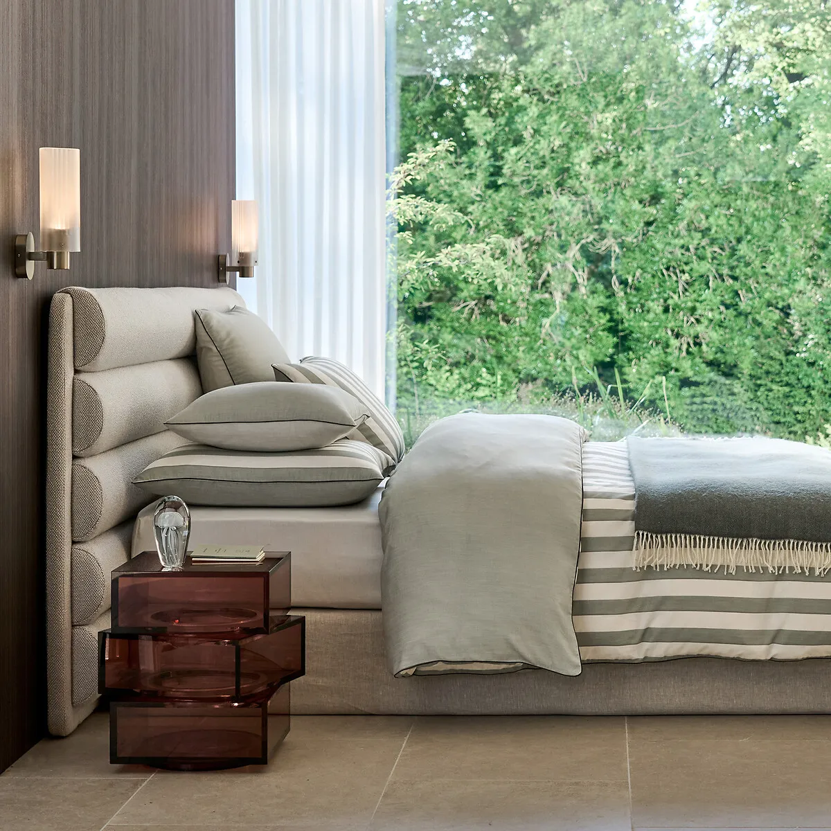 Erell Pillowcase - Sage Green, Organic Cotton Percale & Lyocell alternate view