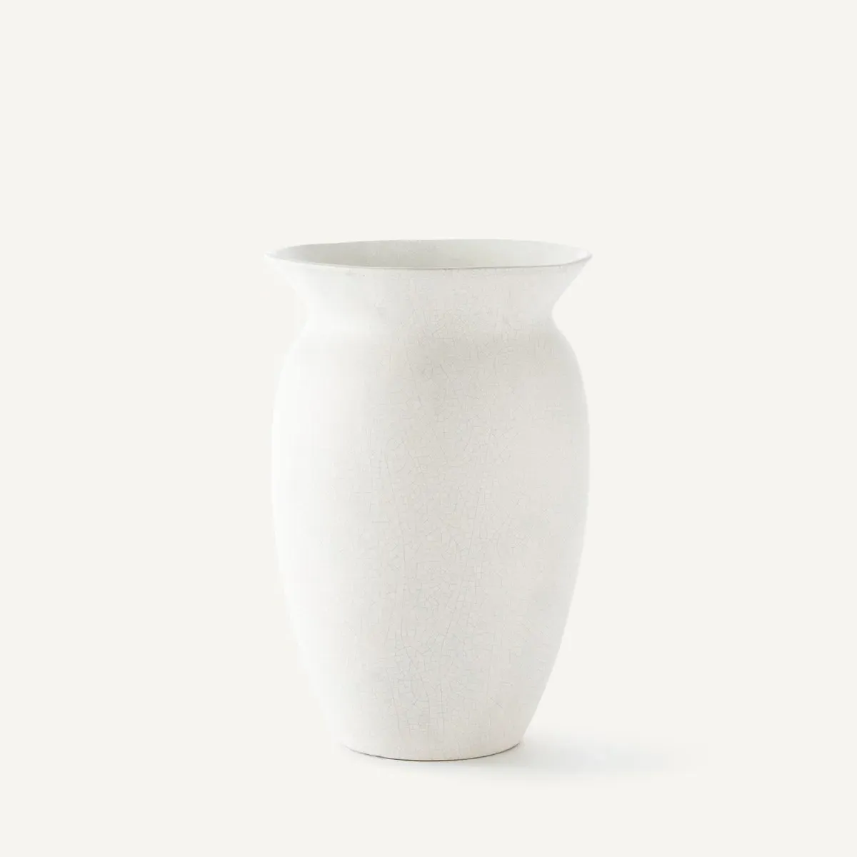 Estre H29cm Vase with Crackled Finish - Chalk, Earthenware product